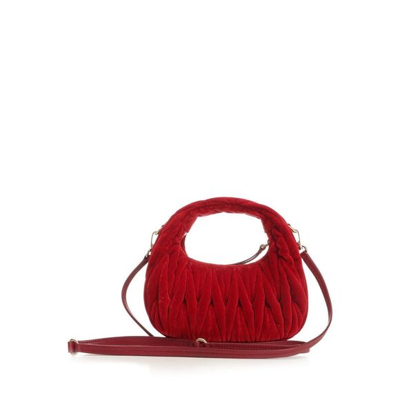 Miu Miu Women Mini Wander Bag In Quilted Velvet